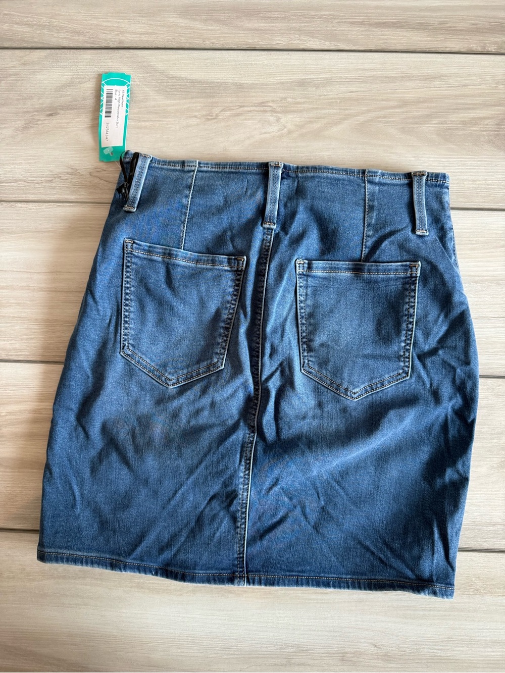 41 Hawthorn Lyric High Waisted Mini Skirt Blue Size 4 NWT STITCH FIX - Picture 7 of 11